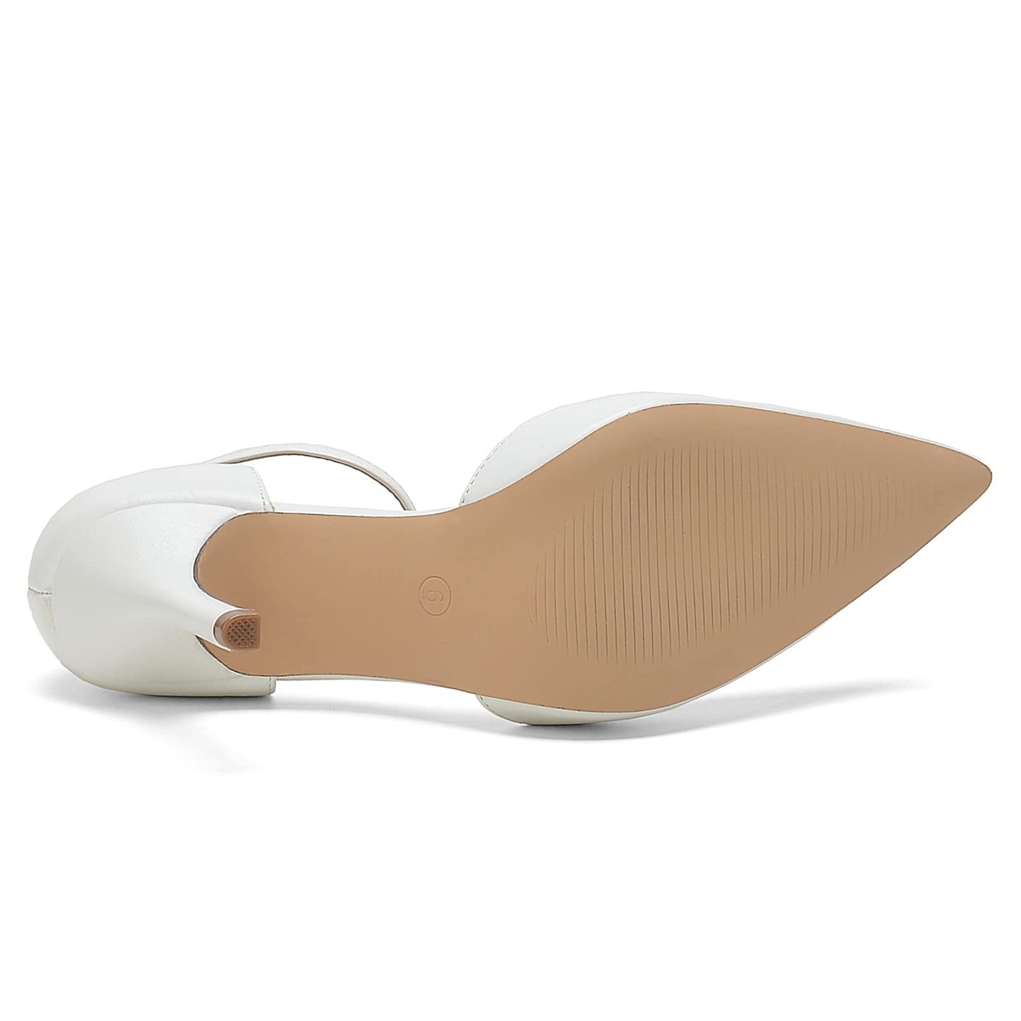 White Closed Toe Pointed Heels