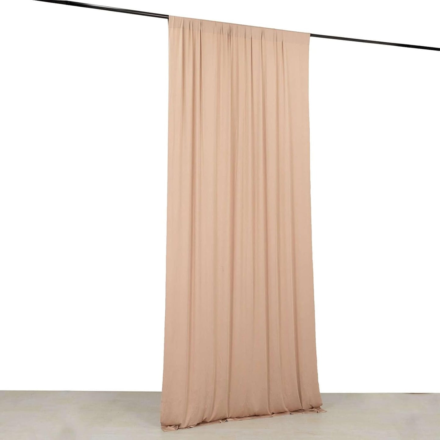 4-Way Stretch Spandex Drapery Panel with Rod Pockets