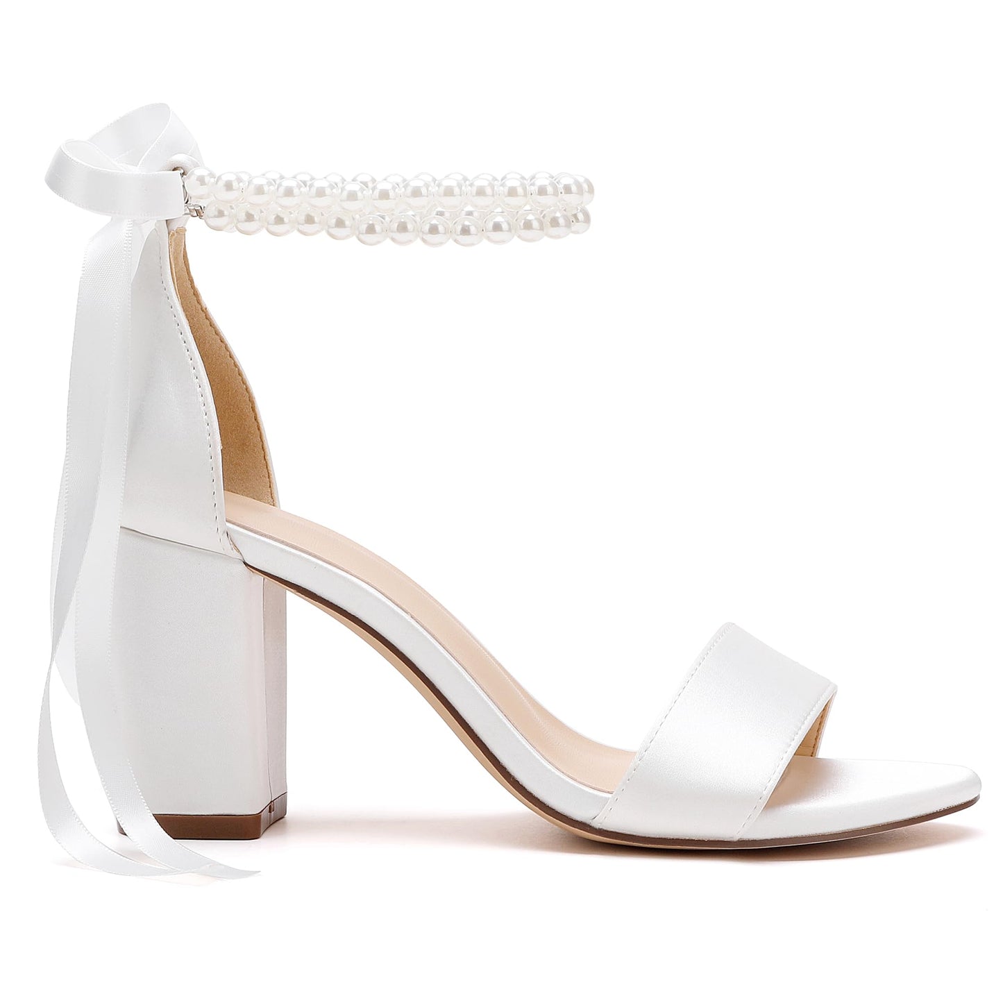 Pearl Wedding Shoes for Bride High Heels