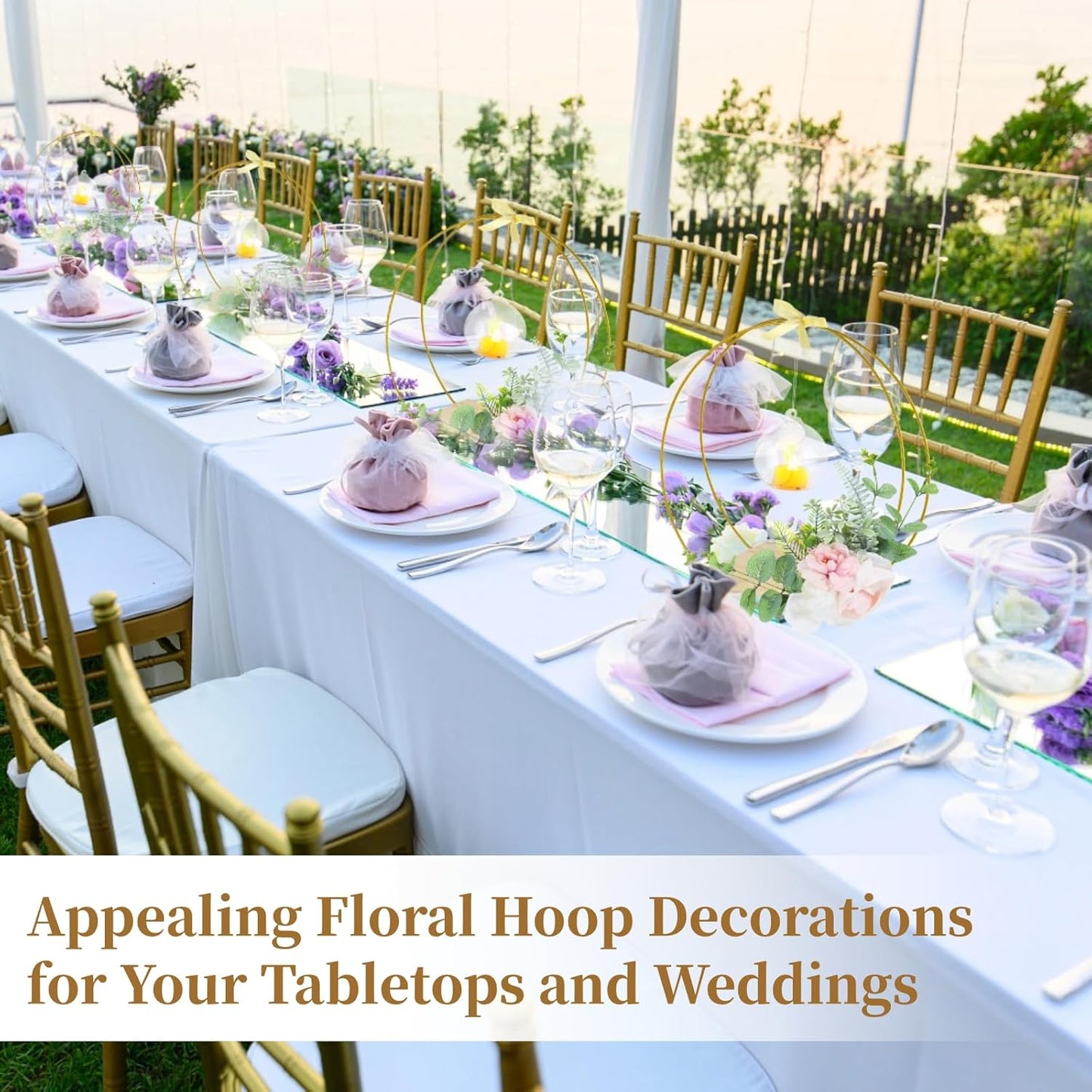 12 Inch Hoop Centerpiece with Stand