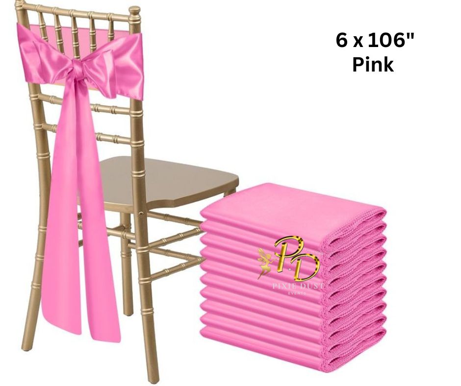 Satin Chair Sash