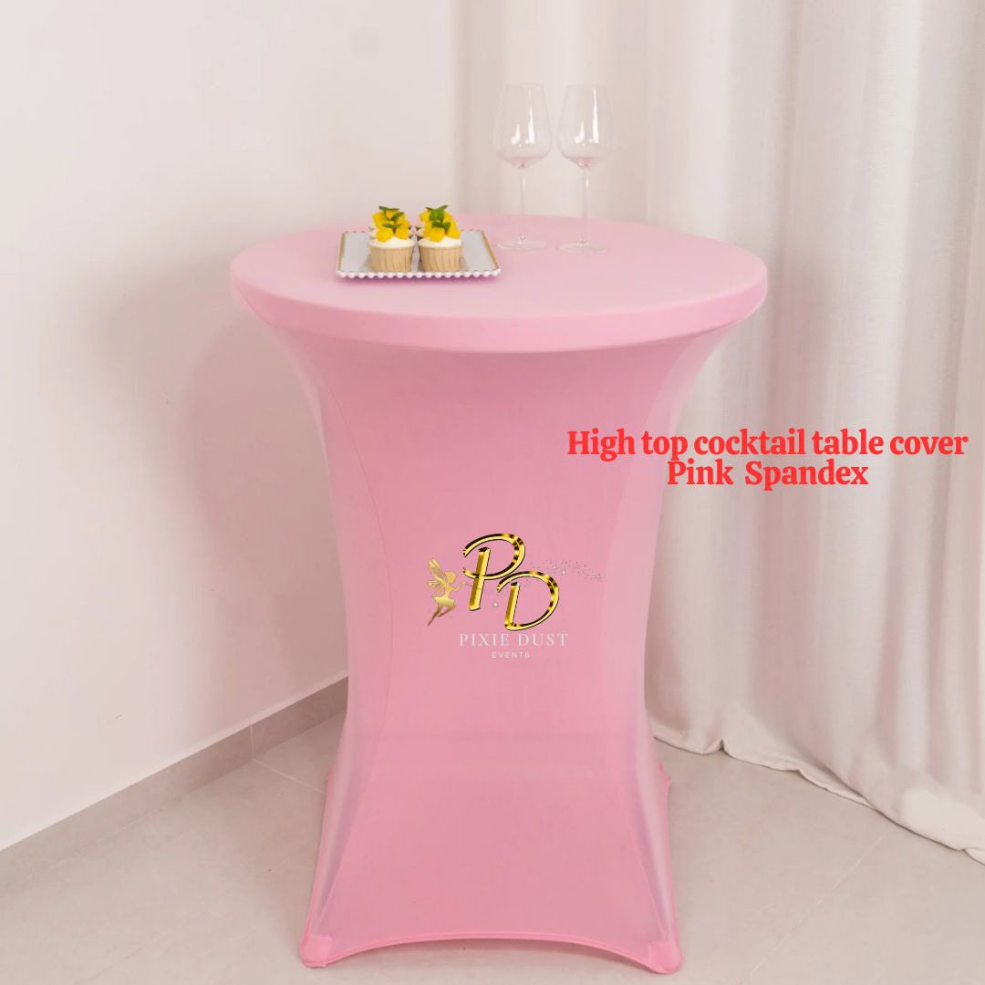 Spandex Fitted Cocktail Table Cover