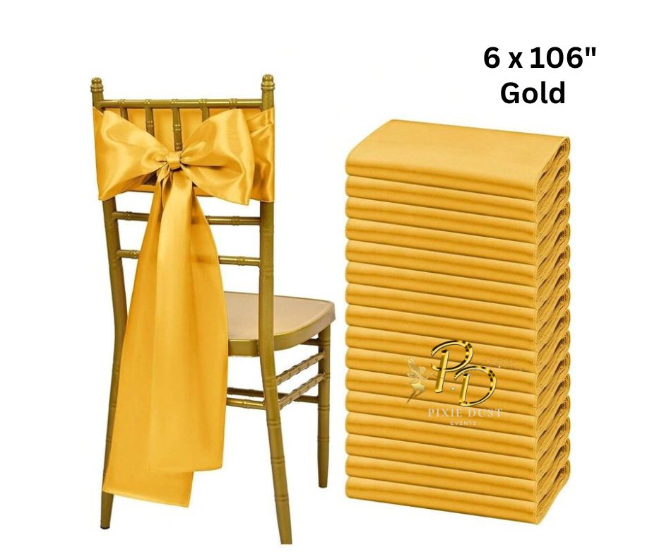 Satin Chair Sash