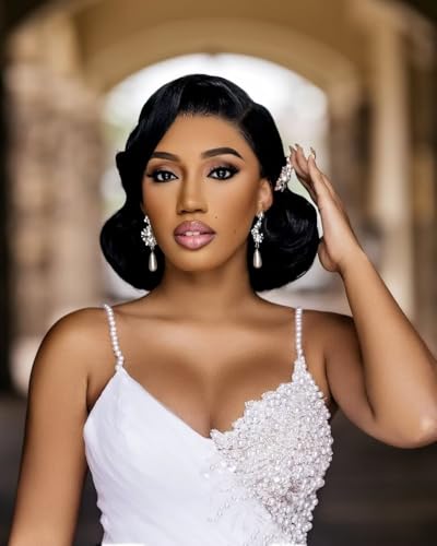 Mermaid Wedding Dress with Pearls