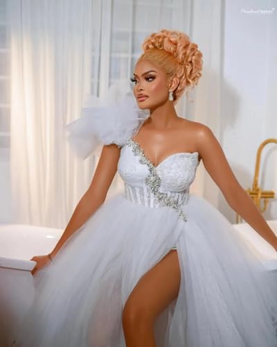 Bride Robe Thigh-High Slit