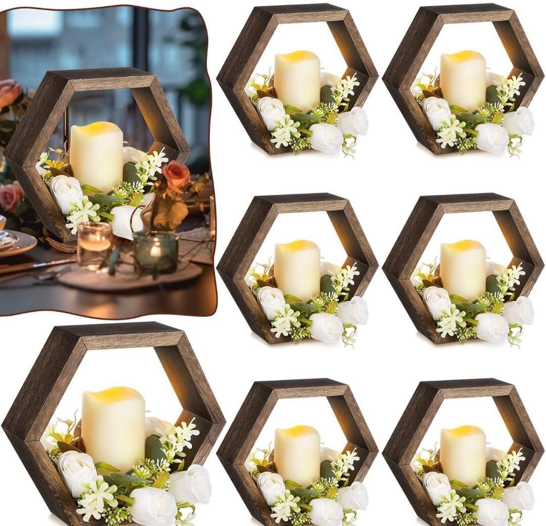 Hexagon Centerpieces (2 pieces)