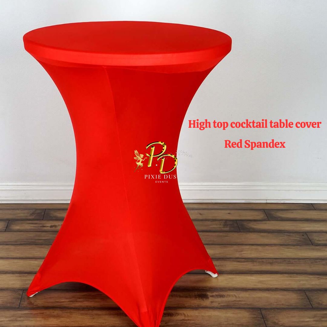 Spandex Fitted Cocktail Table Cover