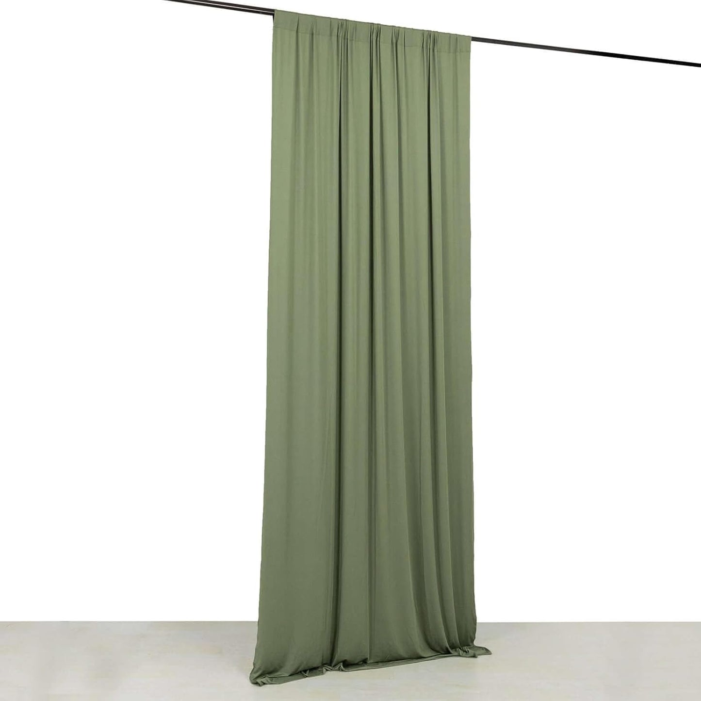 4-Way Stretch Spandex Drapery Panel with Rod Pockets