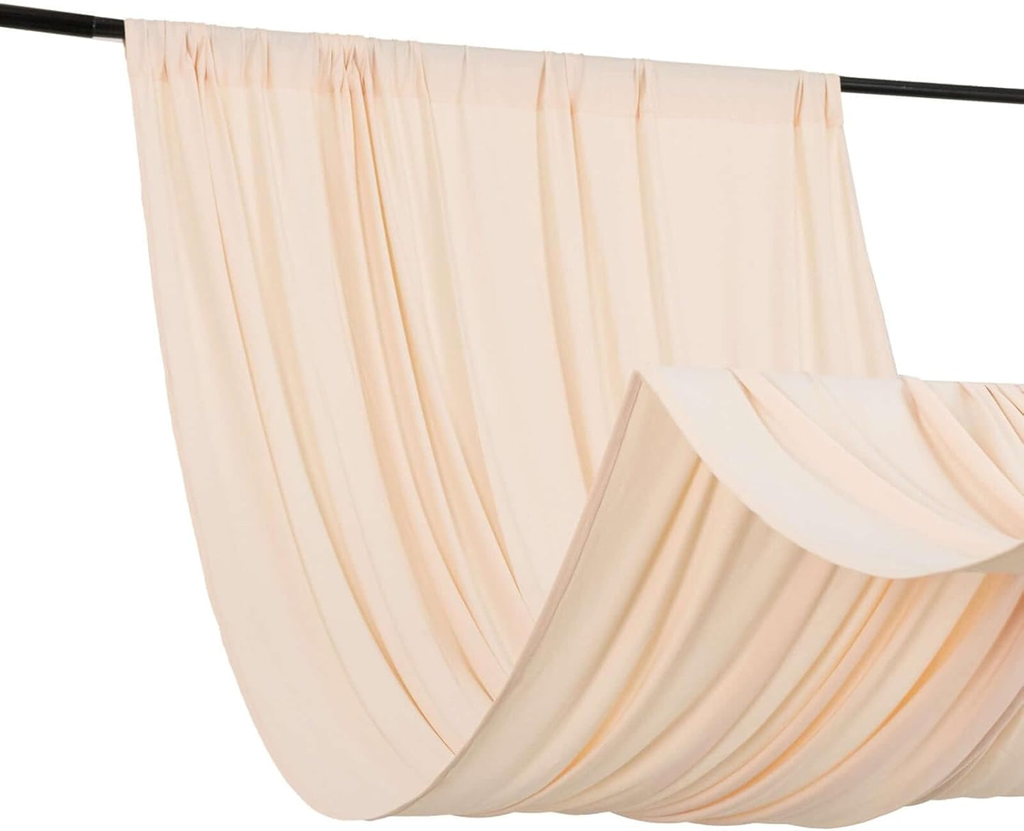 4-Way Stretch Spandex Drapery Panel with Rod Pockets