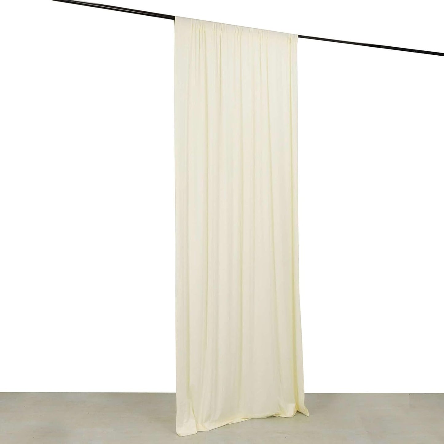 4-Way Stretch Spandex Drapery Panel with Rod Pockets