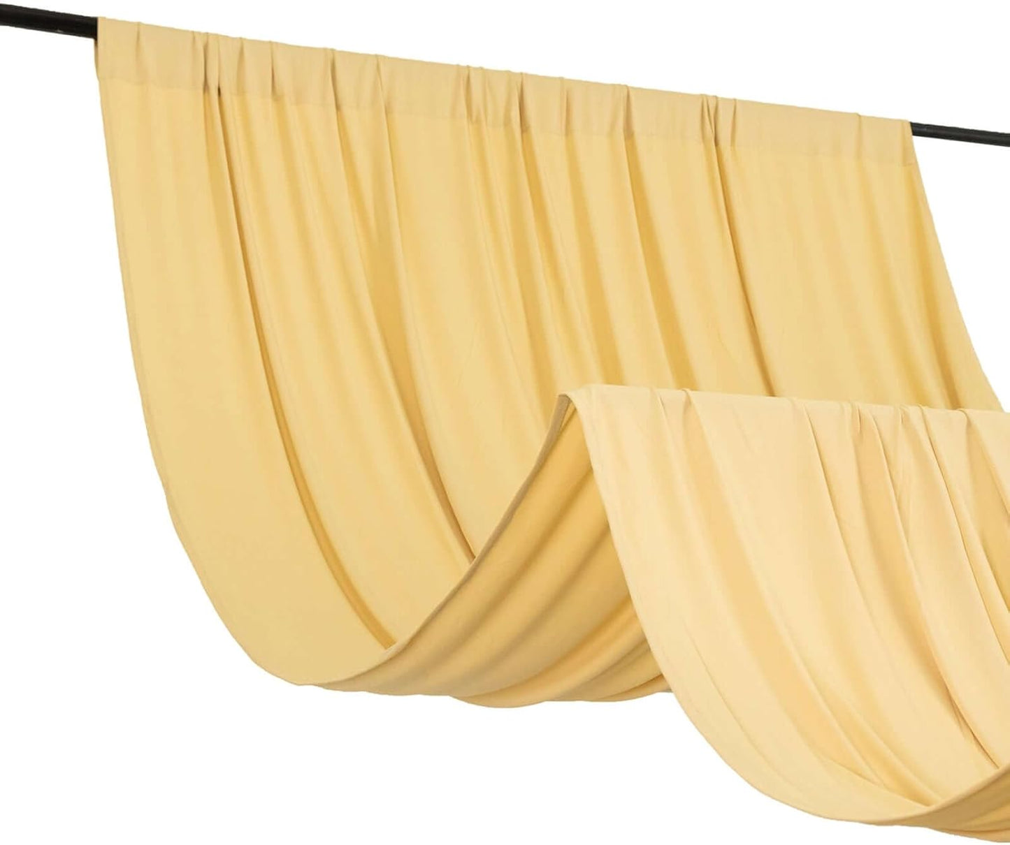 4-Way Stretch Spandex Drapery Panel with Rod Pockets