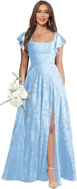 Square Neck Floral Maxi Dress