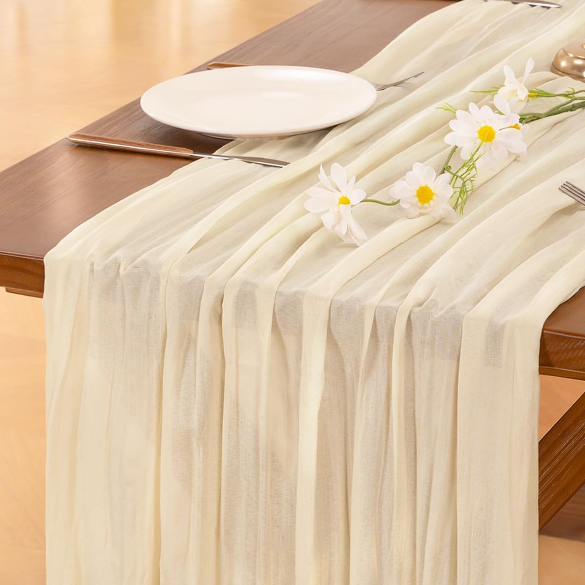 Cheesecloth Table Runner