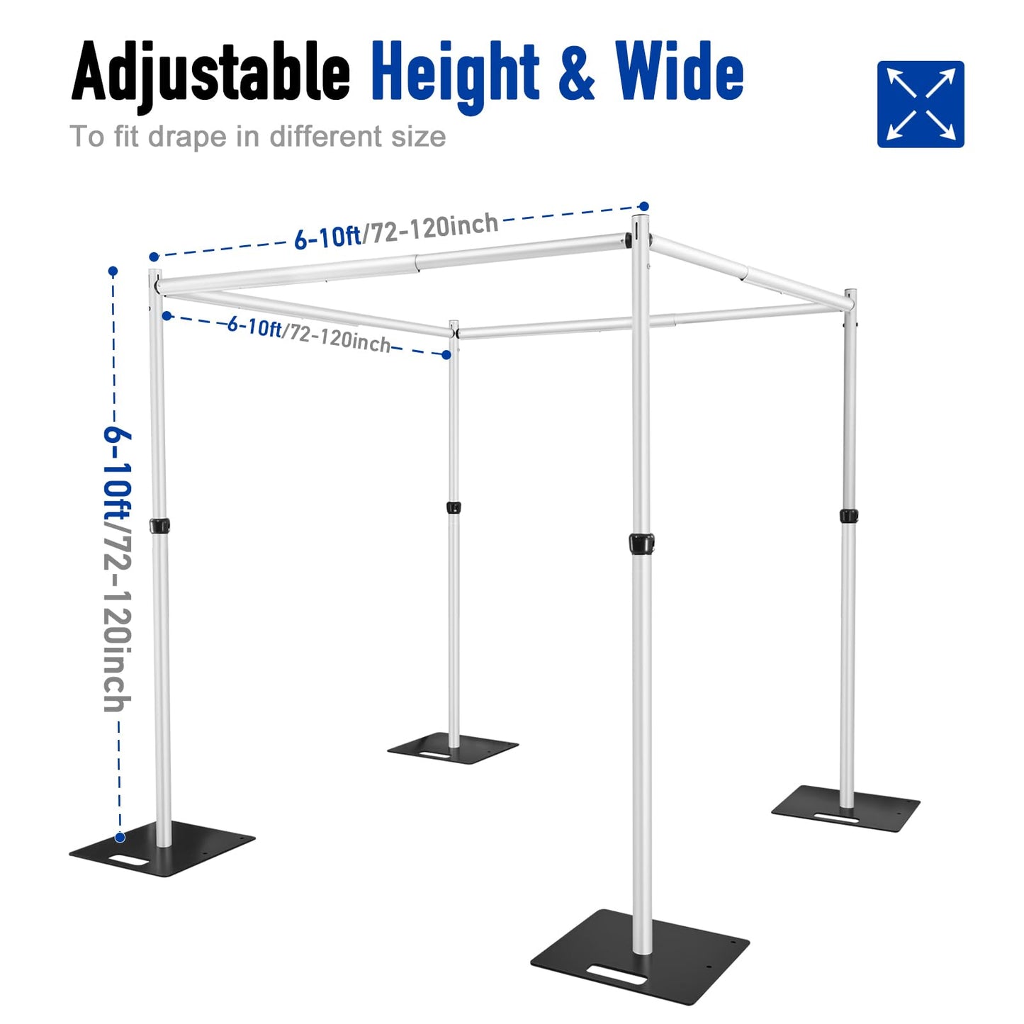 10x10FT Square Backdrop Stand