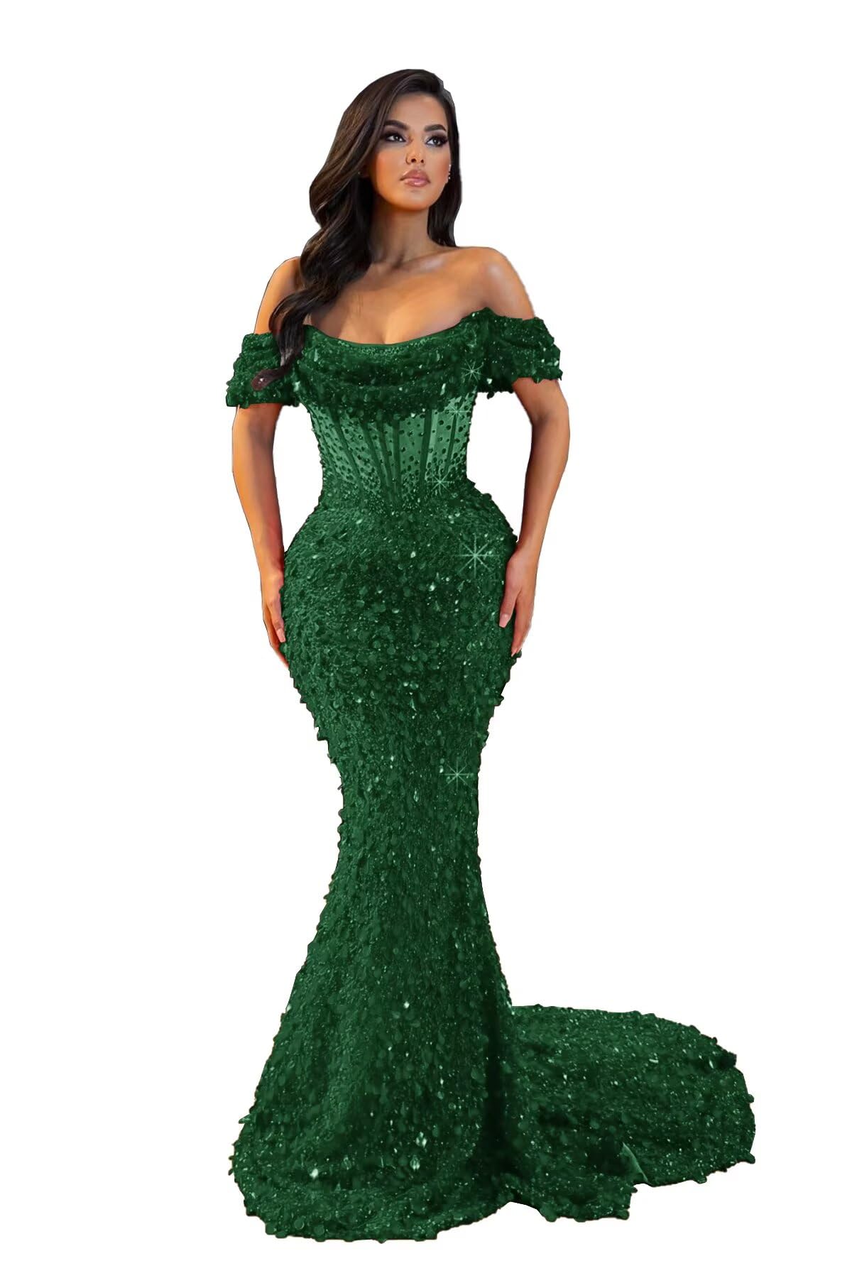 Sheath Sparkly Sequin Formal Dress