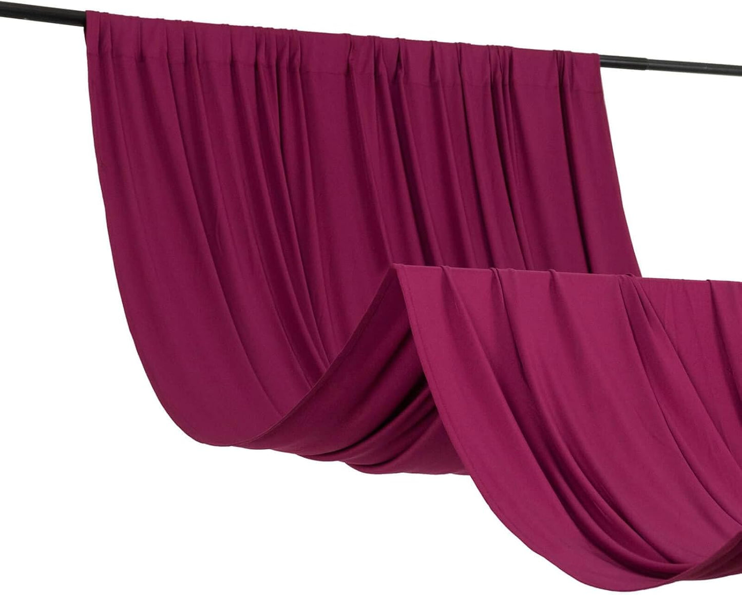 4-Way Stretch Spandex Drapery Panel with Rod Pockets