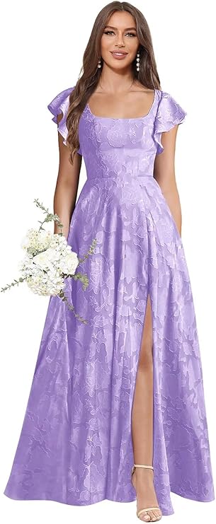 Square Neck Floral Maxi Dress