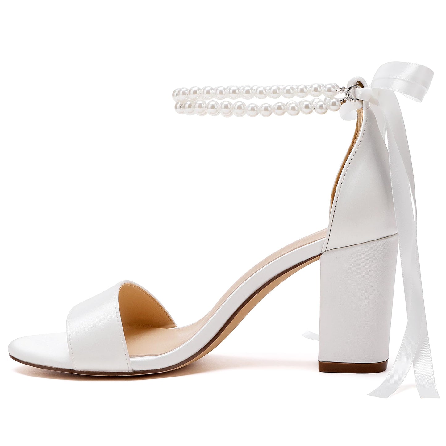 Pearl Wedding Shoes for Bride High Heels