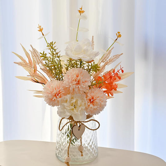 Mason Jar with Artificial Flowers