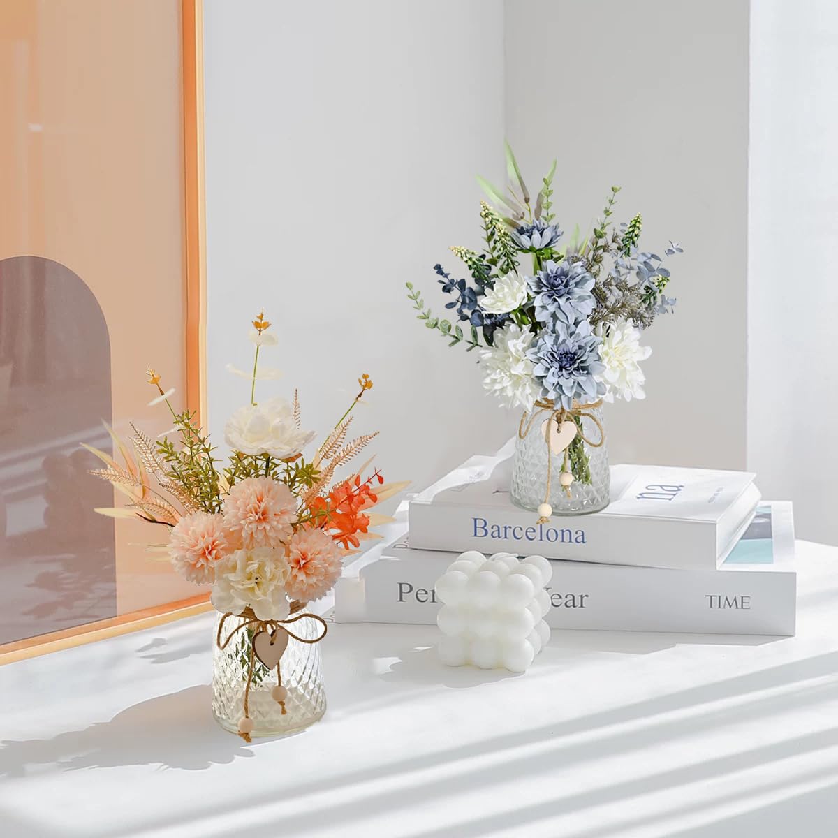 Mason Jar with Artificial Flowers