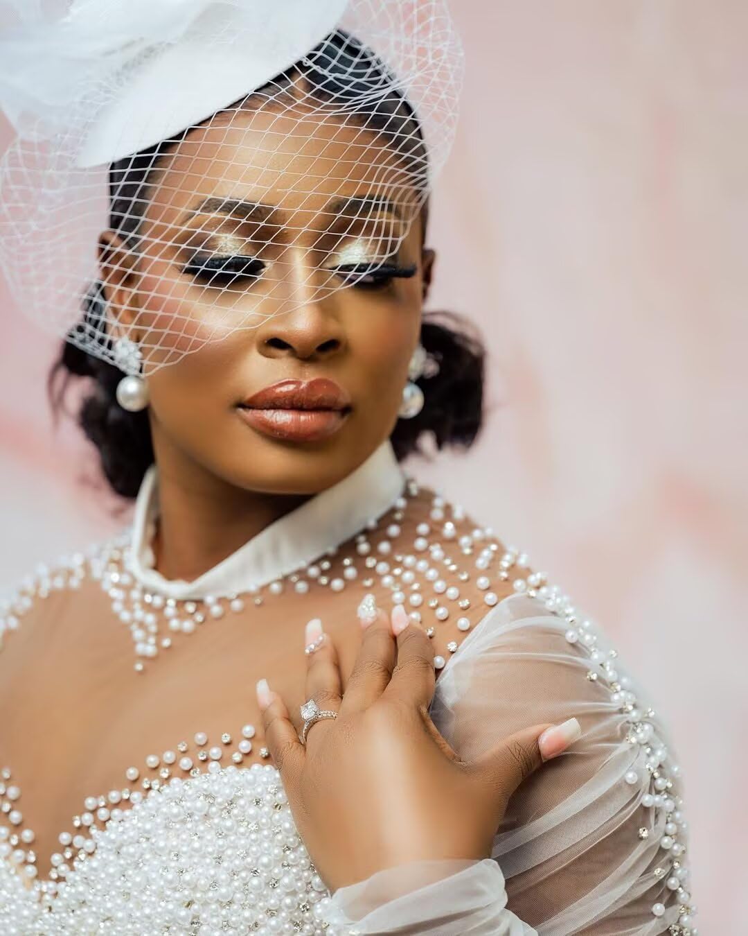 Tea Length Satin Reception Gown