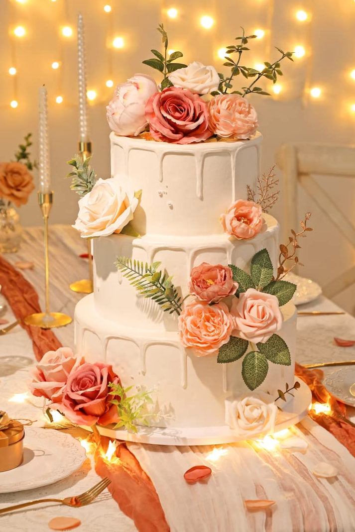 Pink Wedding Cake Flowers (set of 3 Boxes)