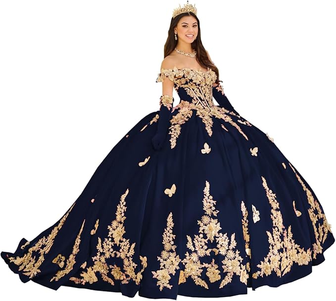 Off Shoulder Royal Quinceanera Dress