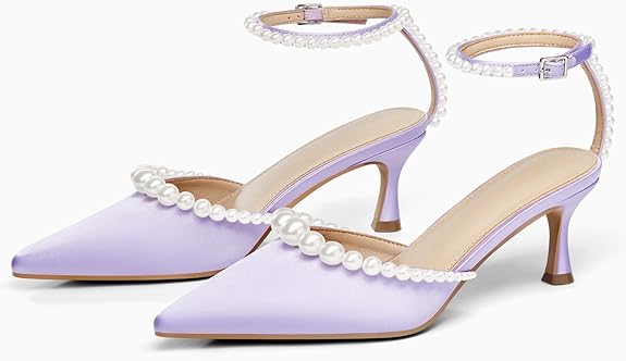 Pearl Kitten Heels