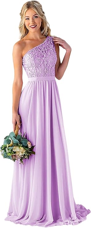 Lace A-Line Chiffon Gown