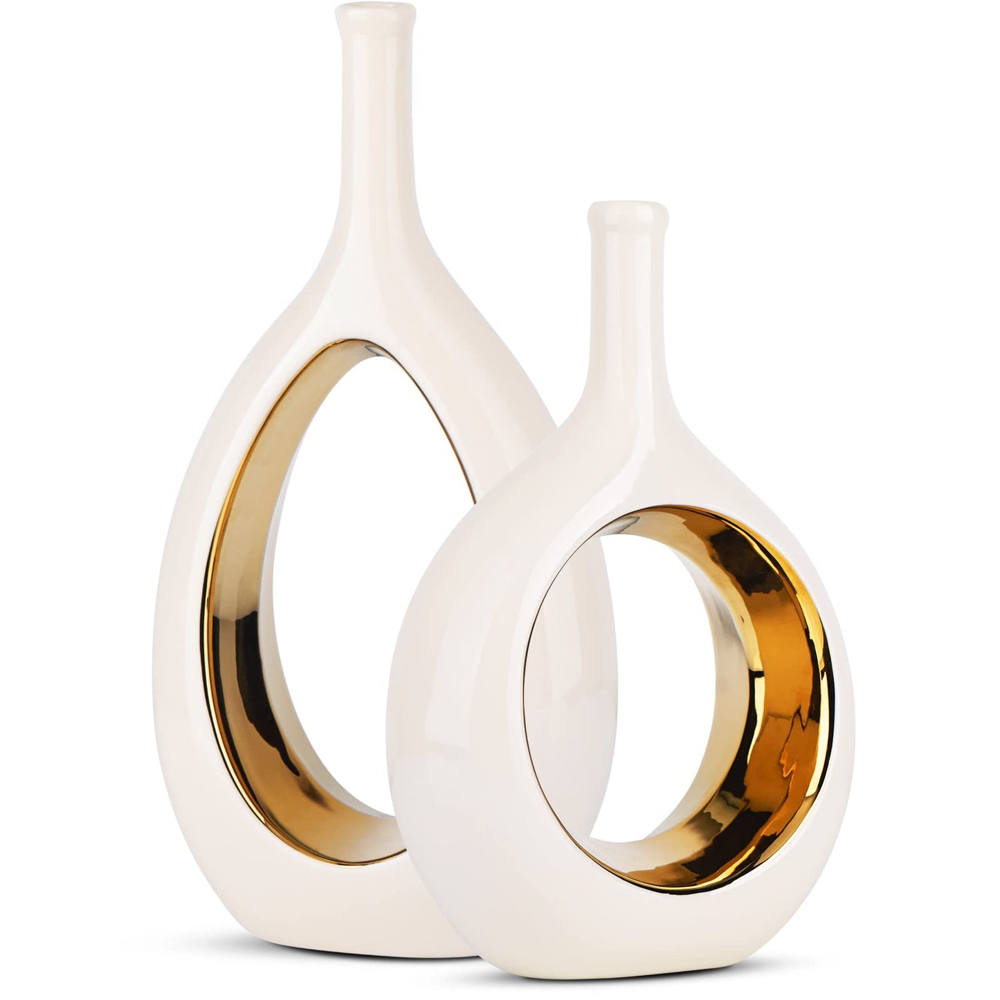 Your Home Decor-White and Gold Vase