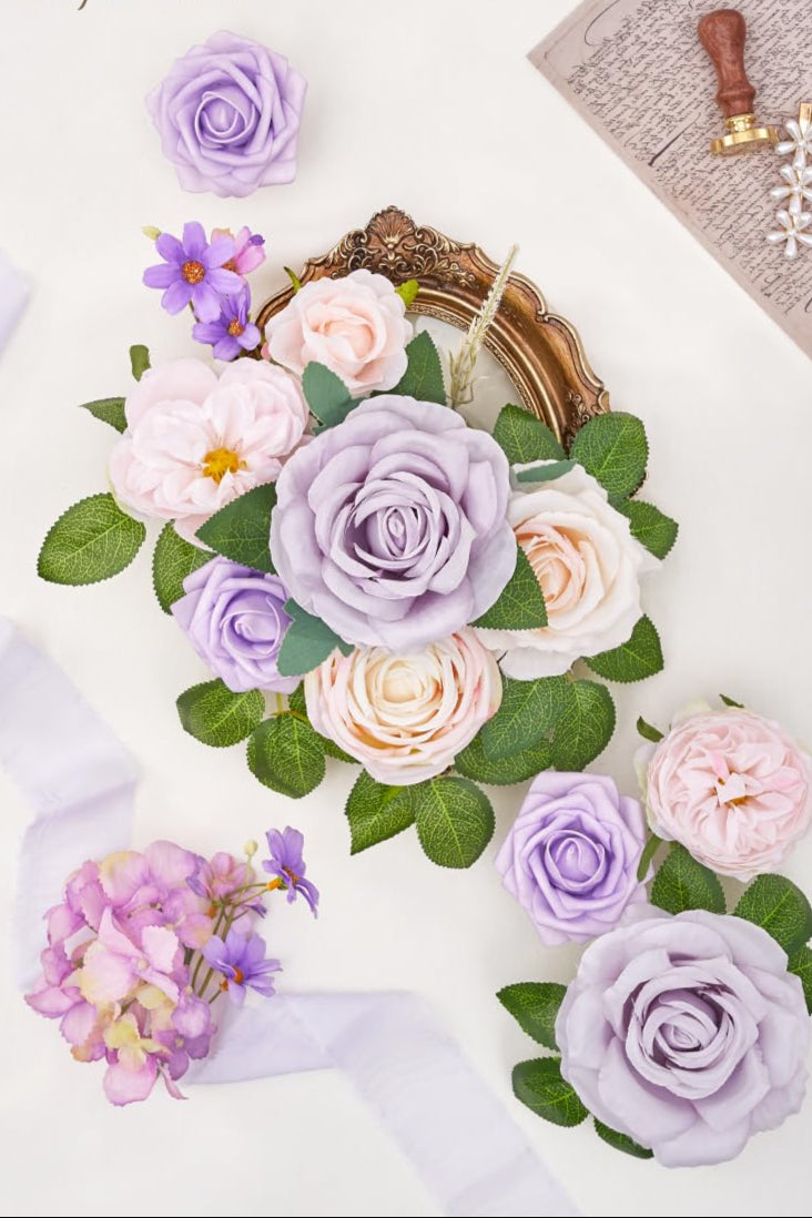 Flowers Fake Silk Flowers Combo (set of 3 boxes )