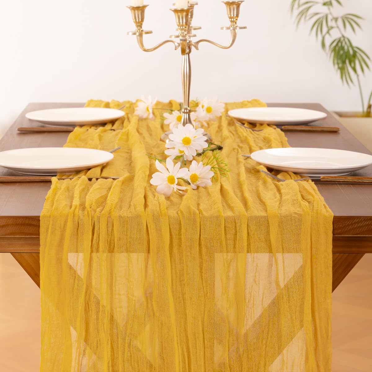 Cheesecloth Table Runner