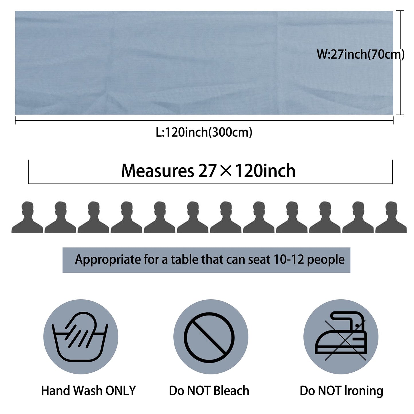 12 Packs  10Ft Chiffon Table Runner