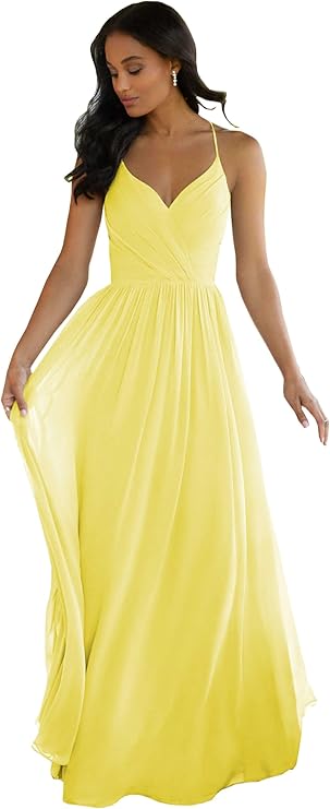 Open Back A-Line Chiffon  Dress