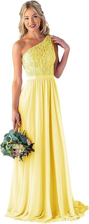 Lace A-Line Chiffon Gown