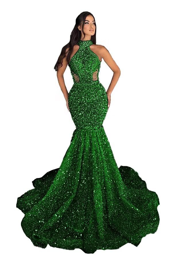 Sequin Beaded Mermaid Prom Dresses