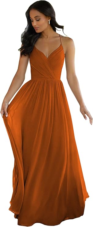 Open Back A-Line Chiffon  Dress