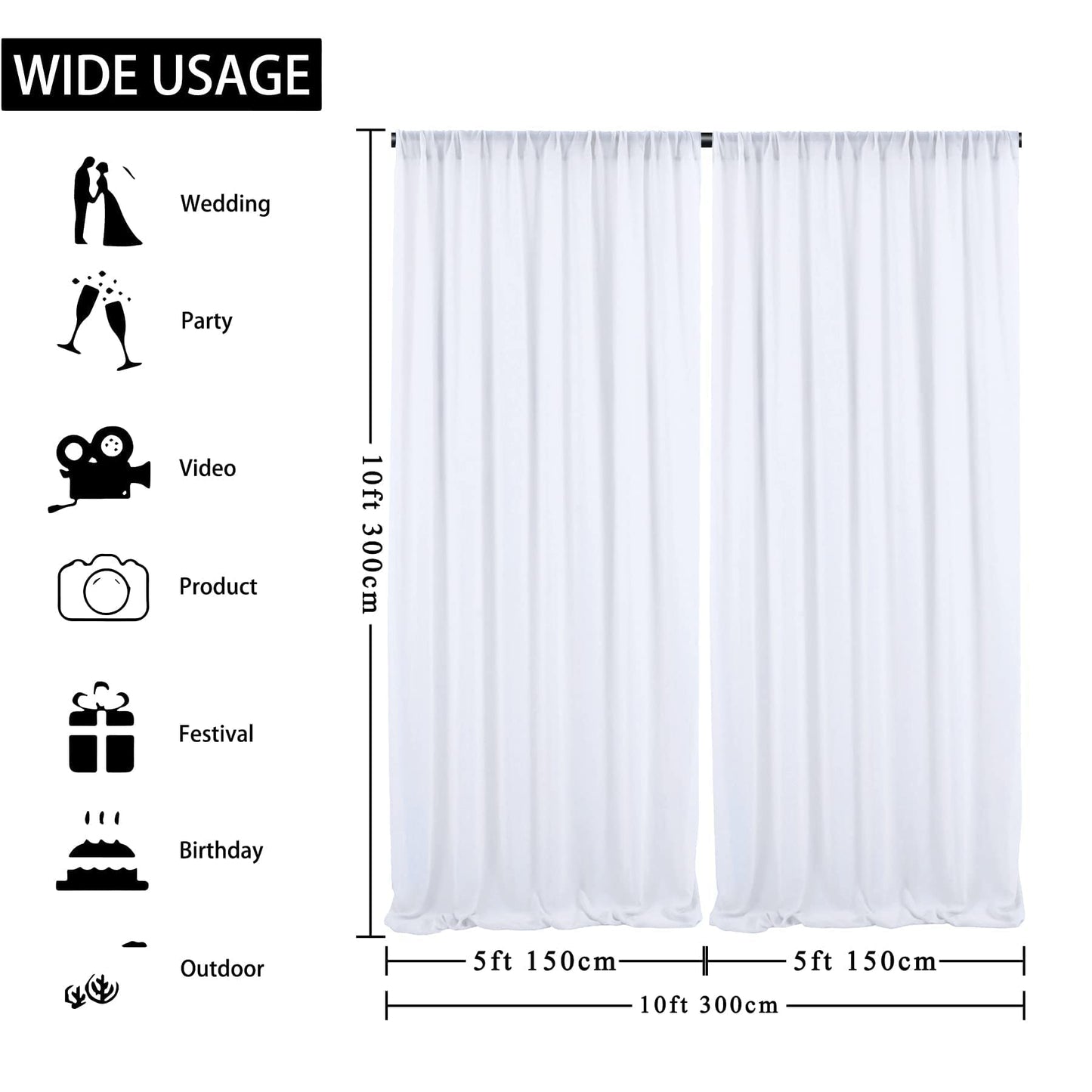 Chiffon Backdrop Curtains