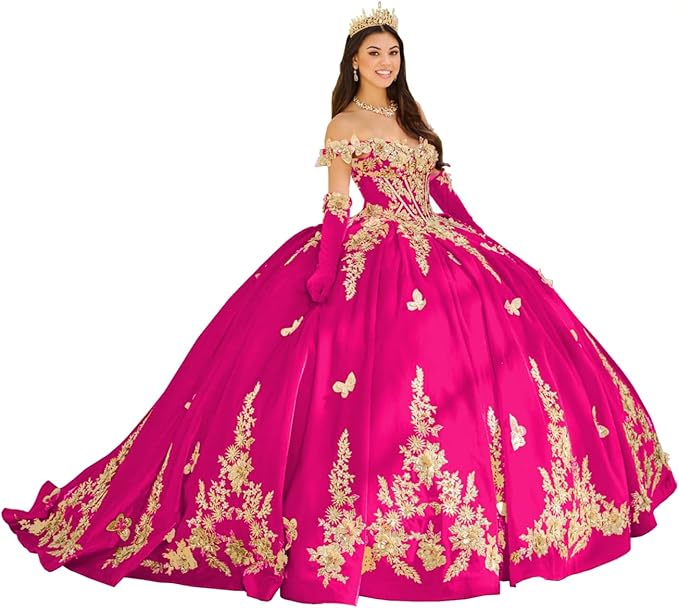 Off Shoulder Royal Quinceanera Dress