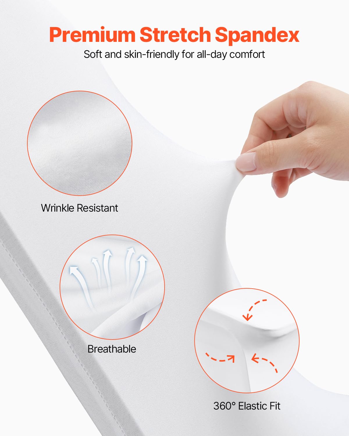 100 Pcs White Chair Covers