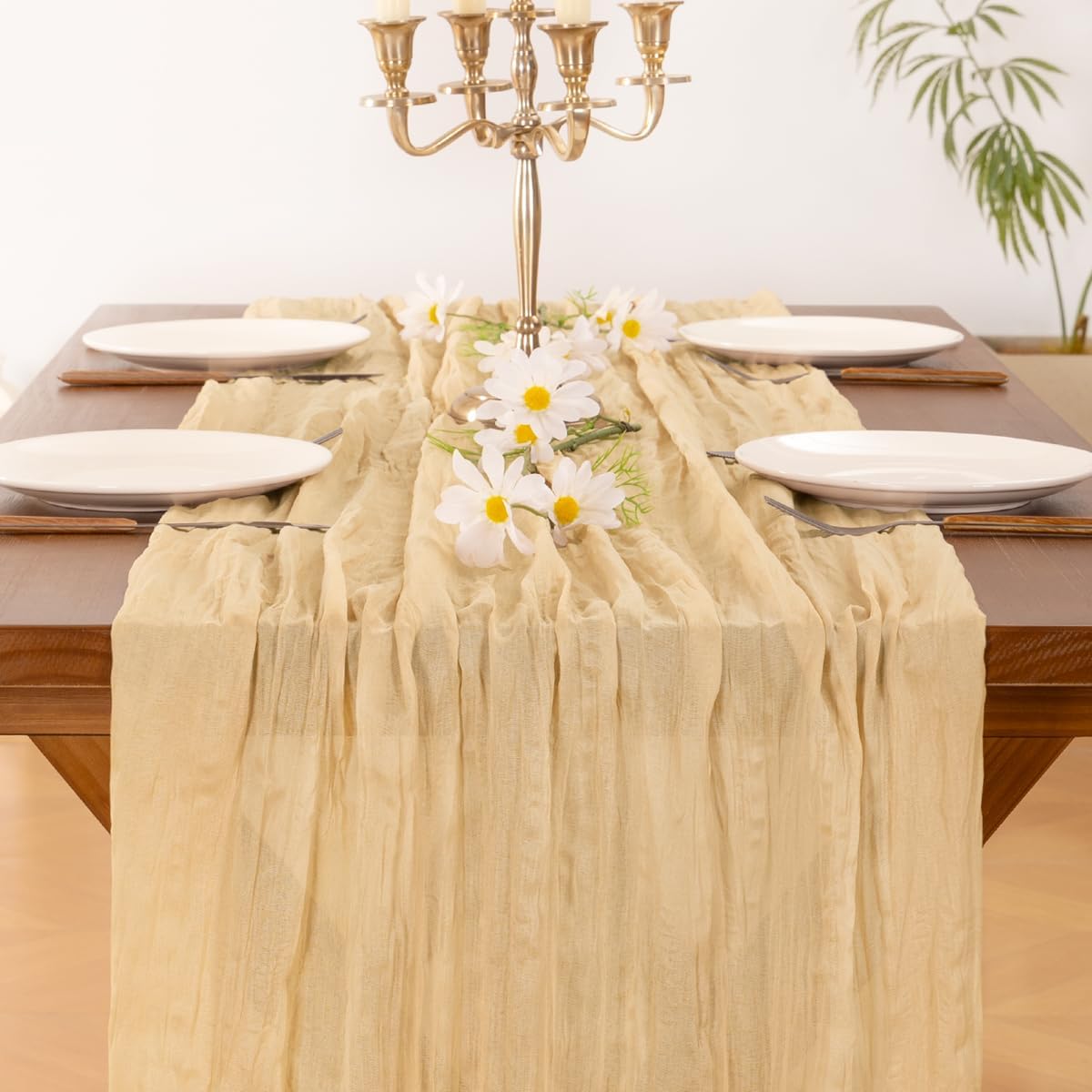 Cheesecloth Table Runner