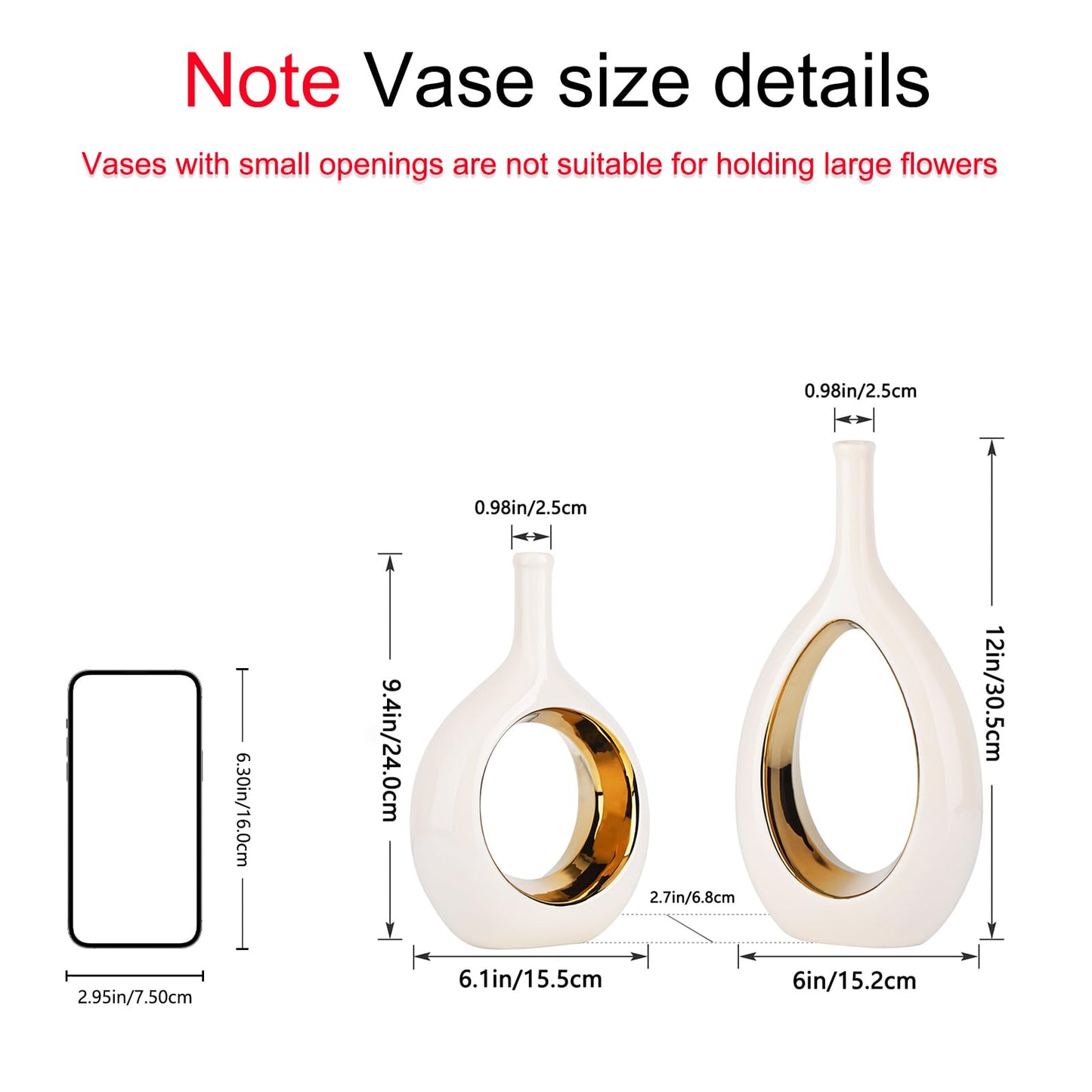 Your Home Decor-White and Gold Vase
