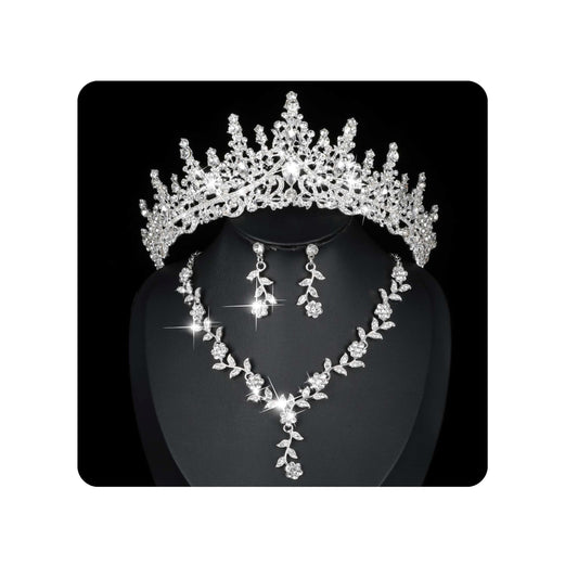 Tiara Earrings Necklace set