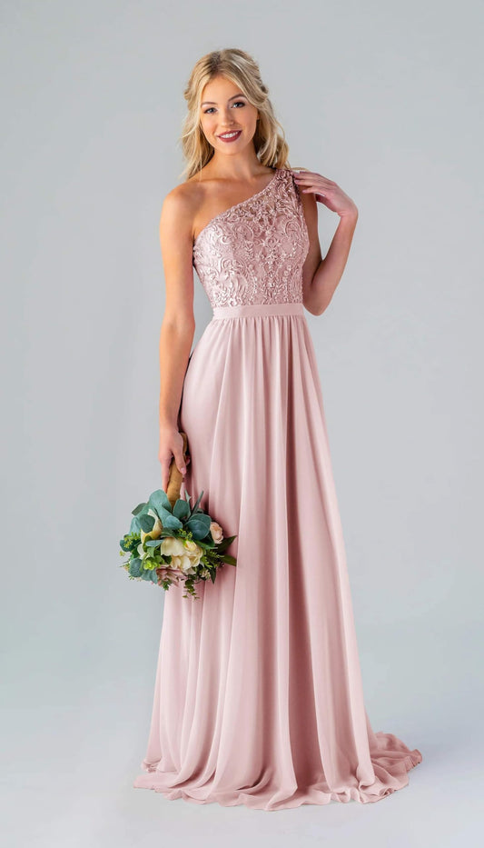 Lace A-Line Chiffon Gown