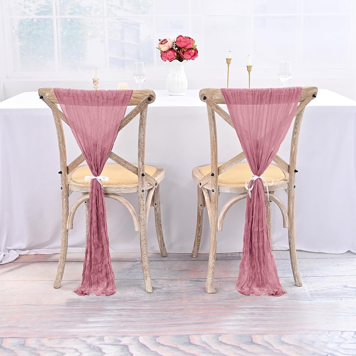 Cheesecloth Chair Sashes  50 PCS
