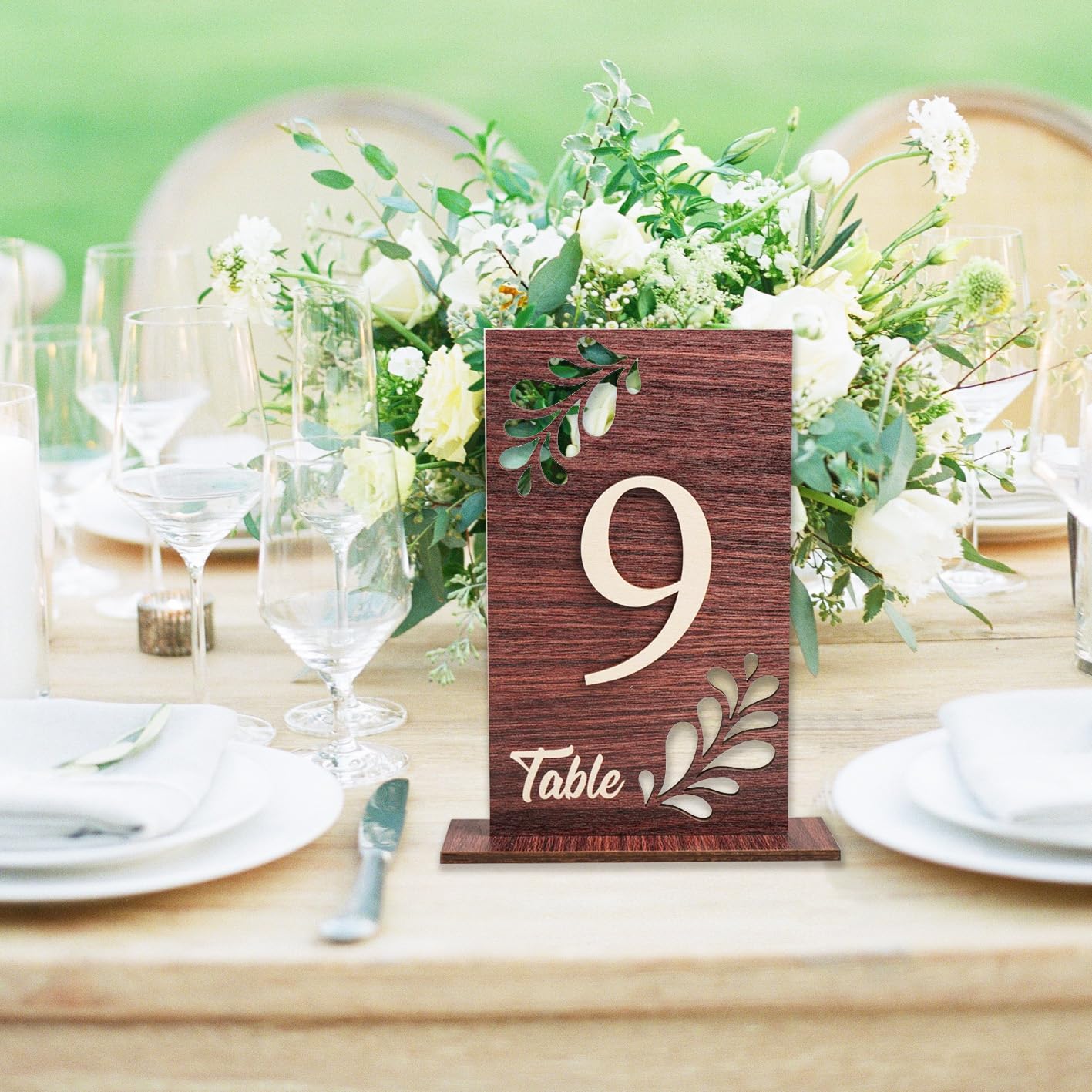 Wedding Table Numbers 1-20 Wooden