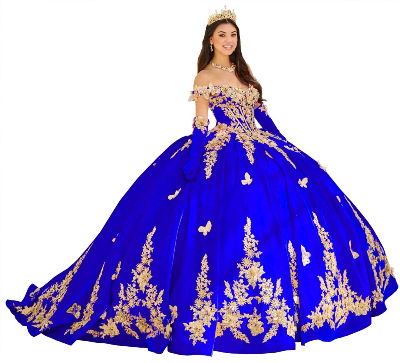 Off Shoulder Royal Quinceanera Dress