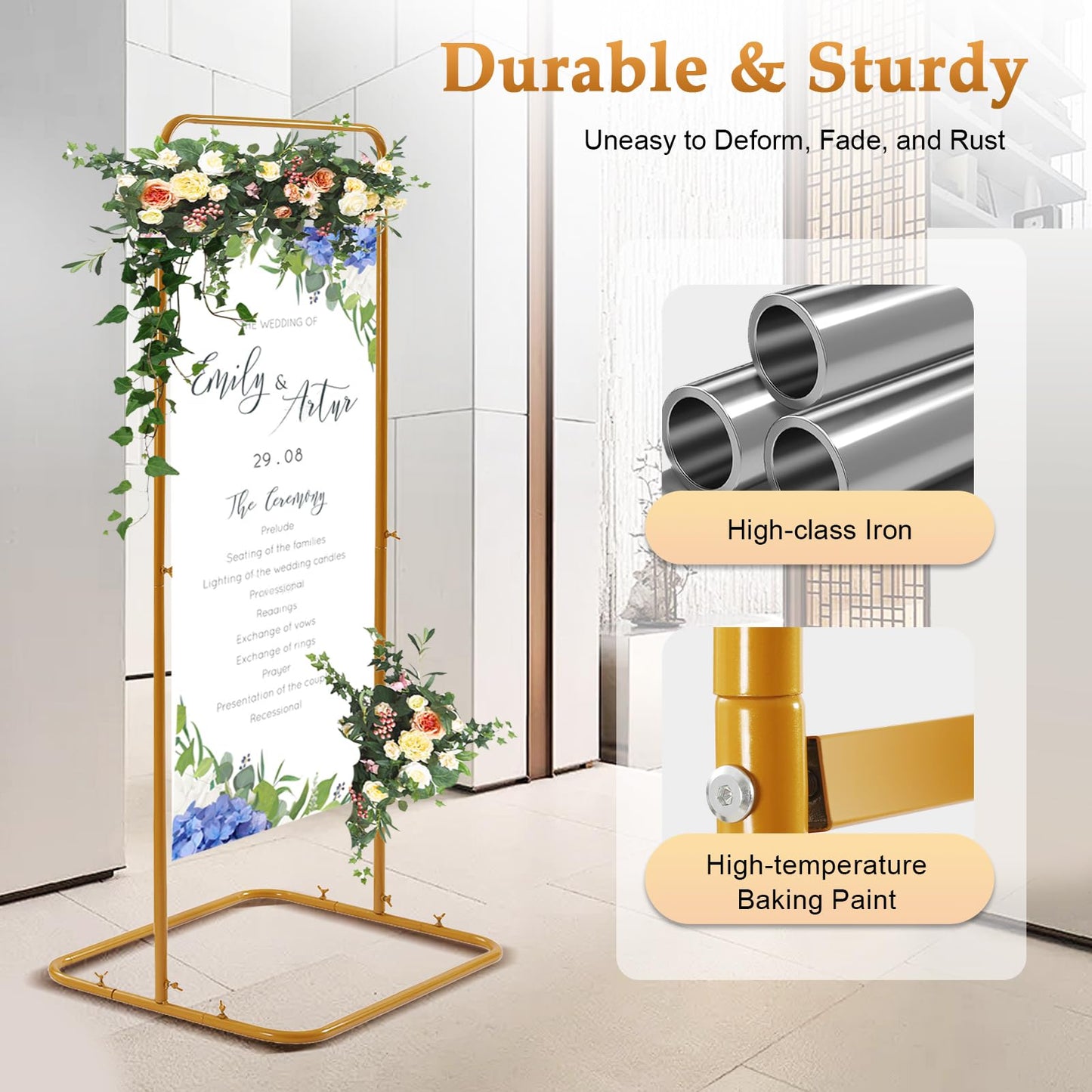 Easel Stand for Wedding Sign Holder