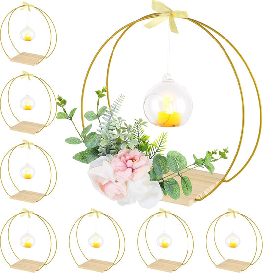 12 Inch  Hoop Centerpiece with Stand
