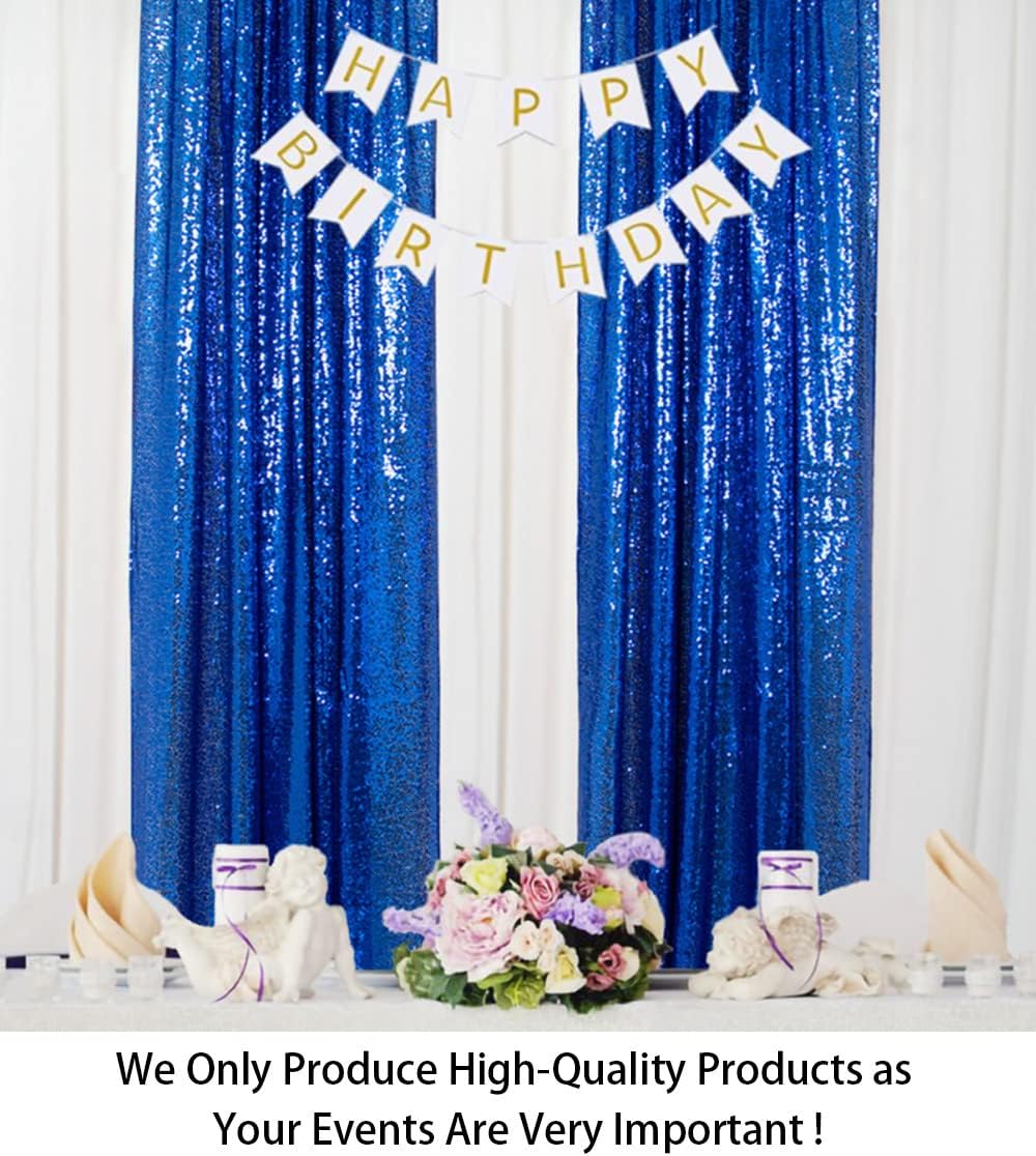 Sequin Curtains 2 Panels 2FTx8FT